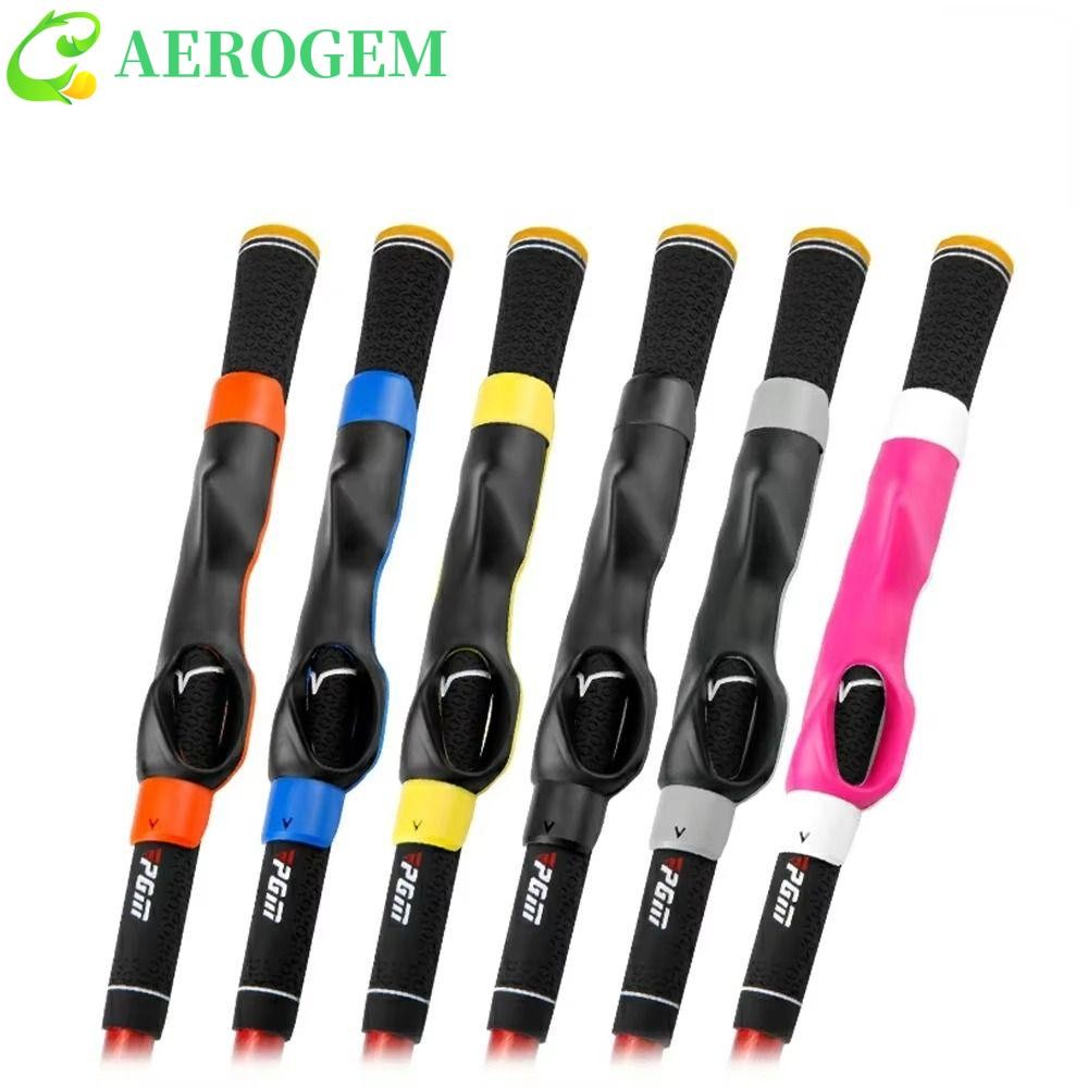 Aerogem Golf Correction Grip, ABS Anti-slip Golf Training Grip, Golf Swing Trainer เสริมเครื่องมือการฝึกอบรม Aid สบาย Golf Grip Corrector เริ่มต้น