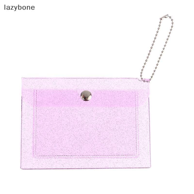 {LZ} 1 PC กระเป๋าสตางค์บัตรเครดิตสตรีแฟชั่นโปร่งใสกันน้ํา PVC ธุรกิจ ID Card กระเป๋าสตางค์สาวกระเป๋าใส่เหรียญกระเป๋า {lzybone}