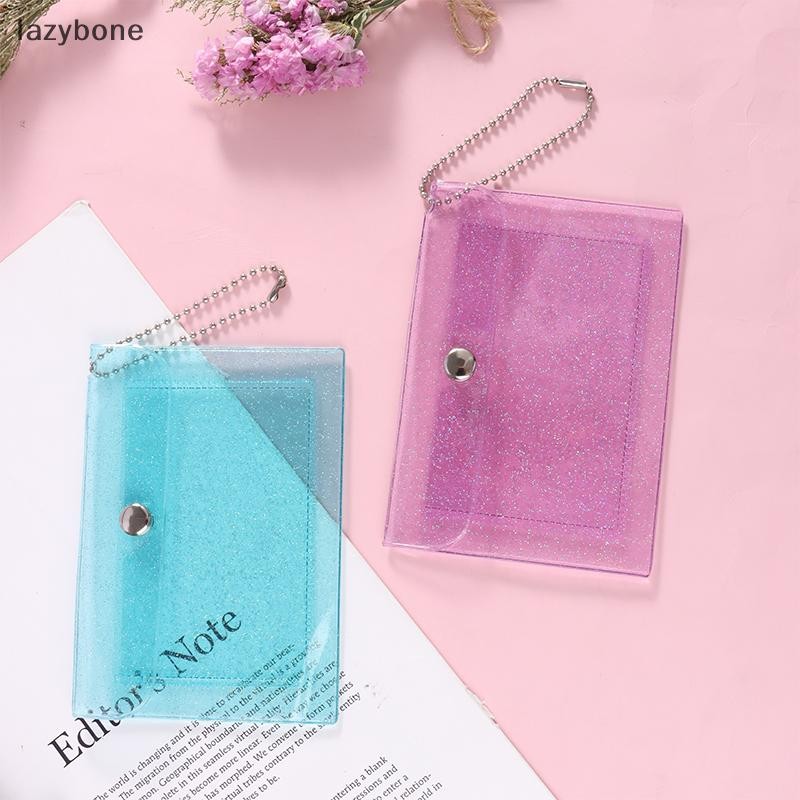 {LZ} 1 PC กระเป๋าสตางค์บัตรเครดิตสตรีแฟชั่นโปร่งใสกันน้ํา PVC ธุรกิจ ID Card กระเป๋าสตางค์สาวกระเป๋าใส่เหรียญกระเป๋า {lzybone}