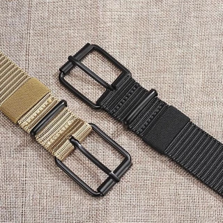 【พร้อมส่ง 】เข็มขัดผู้ชาย หัวโลหะสายไนล่อน เอว20-42 ยาว120cm กว้าง3.8cm