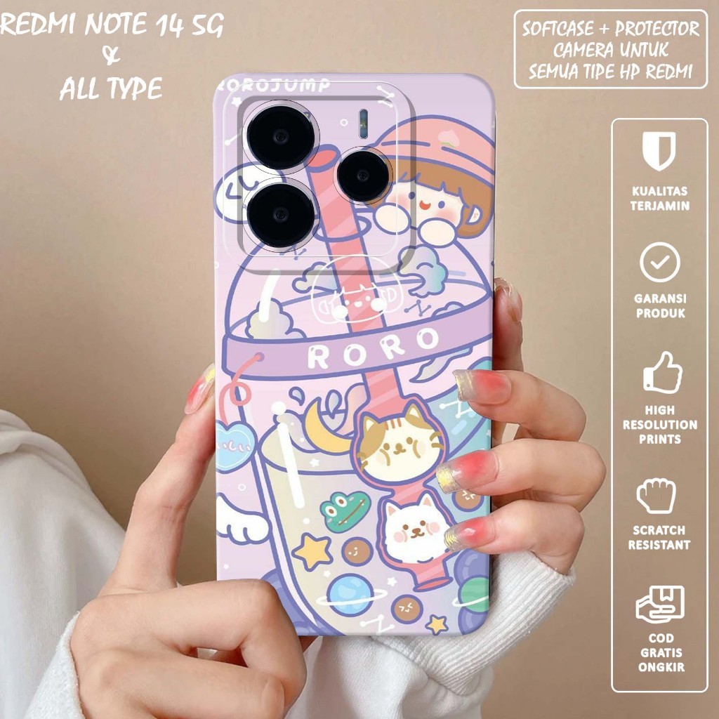 PRO CAMERA SOFTCASE RORO JUMP IMAGE สําหรับ RED*MI NOTE 14 5G -