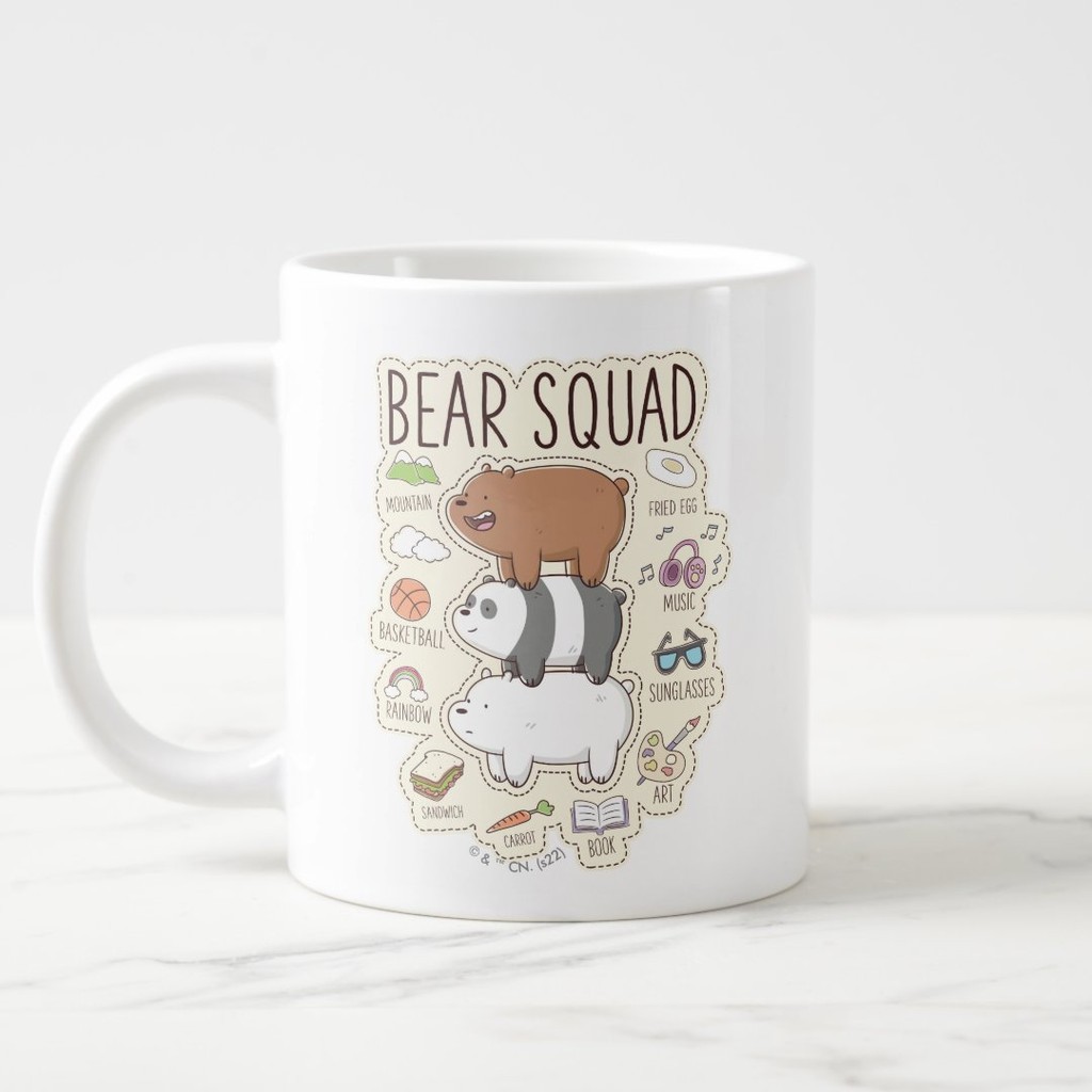 แก้วกาแฟ We Bare Bear Squad We Bare Bear แก้วเซรามิค Jinemo 169 2701