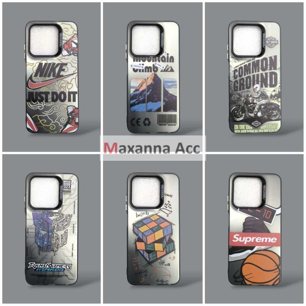 [MAXNA] [ VIVO Y1S MENS PATTERN CASE | Y91C | Y91 | Y93 | Y95 ] CASE PATTERN 5UPR3ME NlK3 IMD HYBRID