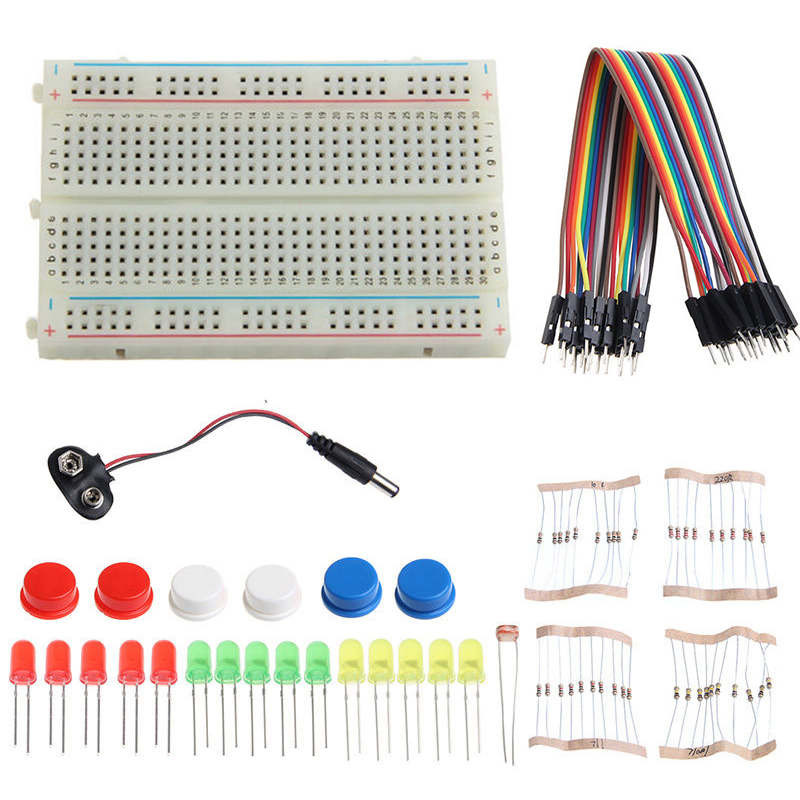 DIY Starter Kit Mini Breadboard LED Jumper Wire ผ่านการทดสอบสําหรับ Arduino UNO R3