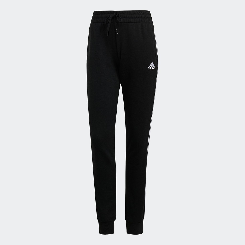adidas Lifestyle Essentials French Terry 3-Stripes Pants Women Black GM8733