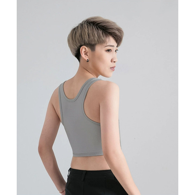 (มีส่งด่วนใน กทม.)ทอม🏳️‍🌈S-5XL เสื้อกล้ามทอมครึ่งตัว ปุ่มด้านขวา Tom กางเกงชั้นในa17 - รูปที่ 5