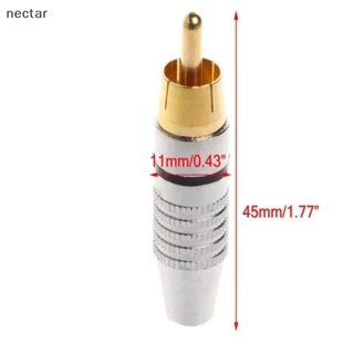 TAR 10 ชิ้นปลั๊ก Audio Video Locking Cable Male Connector Gold Plated N