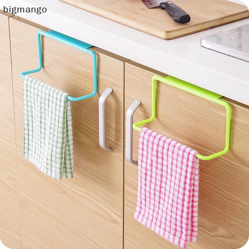 [bigmango] 1PC Kitchen Organizer ชั้นวางผ้าเช็ดตัวผู้ถือตู้ห้องน้ําตู้แขวนสต็อกใหม่