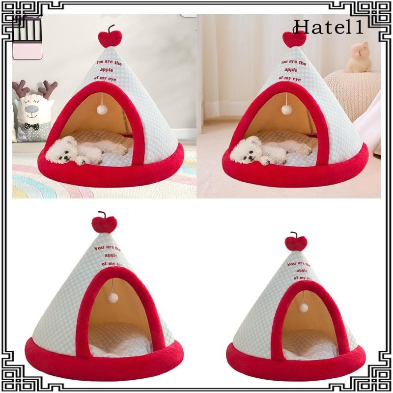 [Hatel] ที่นอนแมวฤดูใบไม้ร่วงฤดูหนาว Snooze เบาะด้านใน Warming Cat House Cave Bed สําหรับ Pomeranian Chihua Poodle แมวลูกแมว