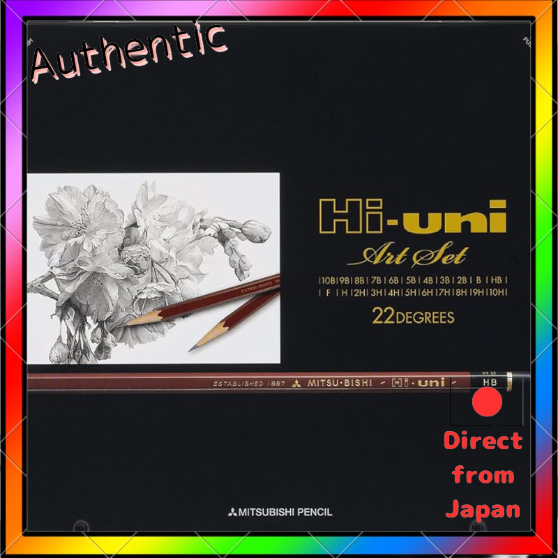 Mitsubishi Pencil High-Uni Art Set with 22 Pencils HUAS