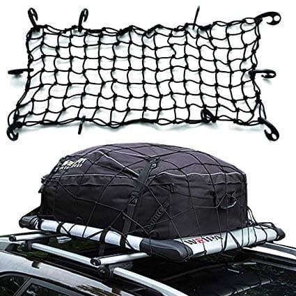 Autoshopee ตาข่ายกระเป๋าเดินทาง Rack Top Roof Pickup Net กระเป๋าหลังคารถ Cargo Pack Hook Net Bak Net Cargo กระเป๋าเดินทาง แร็คหลังคา Homecoming รถ 120 x 90 ซม. 120x90 ซม. 150x150 ซม. 1.5 เมตรขนาดใหญ่ Universal 12 ตะขอ