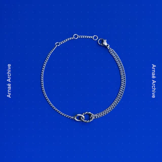 Arnaé Archive Infinity Loop Bracelet สร้อยข้อมือคู่ Unisex สแตนเลสระดับพรีเมียมป้องกันสนิม