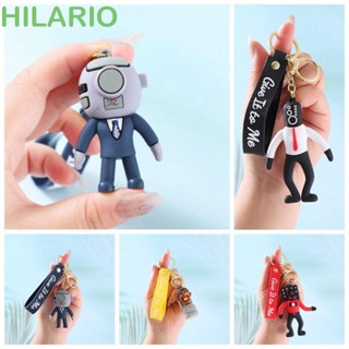 Hilario Skibidi พวงกุญแจชักโครก, ห้องน้ํา Skibidi PVC, กระเป๋าจี้การ์ตูนเล็ก ๆ น้อย ๆ Skibidi Bop Bop หญิงสาวเลดี้สาว