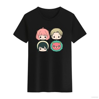 เสื้อยืดคอกลม พิมพ์ลาย Sam SPY x FAMILY Chibi สีดํา สีขาว สําหรับผู้ชาย และผู้หญิง