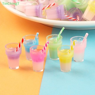 [TinChingT] แก้วชานมจิ๋ว 1:12 อุปกรณ์เสริม สําหรับบ้านตุ๊กตา 5 ชิ้น