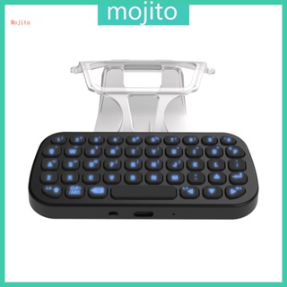 Mojito คีย์บอร์ดไร้สายบลูทูธ พร้อมไฟแสดงสถานะ LED สําหรับ Ps5 Gam