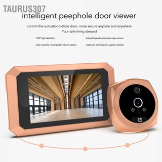 Taurus307 Smart Electronic Door Viewer ชุด สังกะสีอัลลอยด์ HD แสดงผล 2MP 3800mah 720P กล้อง ออด Peephole