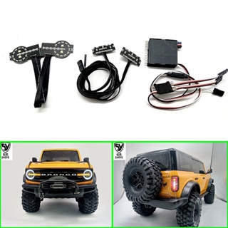 ไฟ LED ระบบไฟกลุ่ม สําหรับรถไต่หินบังคับ 1/10 Traxxas TRX4 Ford OneLine-Bronco Diy