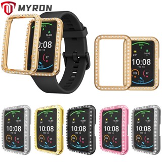 Myron ฝาครอบสมาร์ทวอทช์ กรอบกันชน PC สําหรับ Huawei Watch Fit