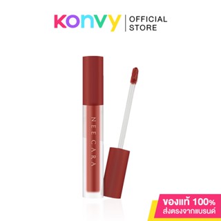 นี คาร่า NEE CARA Velvet Matte Lip Glaze 4g ลิปแมทเนื้อกำมะหยี่ ติดทนไม่หลุดง่าย.