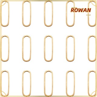 Rowans แหวนทองเหลือง ทรงวงรี สีทอง แฮนด์เมด