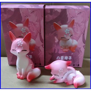 โมเดลฟิกเกอร์ GP1 Genshin Impact Yae Miko Fox Teyvat Zoo Pink Sakura Fox PG1 ของเล่นสําหรับเด็ก เก็บสะสม ของขวัญ