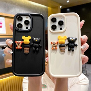 Cute bear เคสซิลิโคน iPhone เคส ไอโฟน15 Pro max กันกระแทก สีดำ caseiPhone13 14 for Apple 11 เคส ไอโฟน 12 โปร เคสไอโฟน7พลัส เคสไอโฟน8พลัส เคสไอโฟน14promax เคสไอโฟน11promax  เคสiXR การ์ตูน เคสซิลิโคน เคสI7 + 6plus case se 2020 xr xsmax กันกระแทก