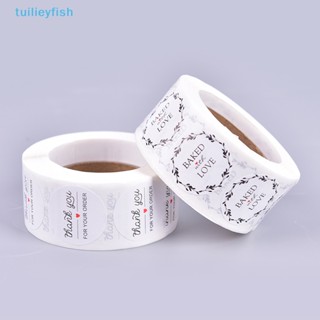 Tuilieyfish สติกเกอร์ Thank You For Your Order รูปหัวใจ สําหรับติดตกแต่งร้านค้า ขนาดเล็ก 500 ชิ้น ต่อม้วน
 Ih