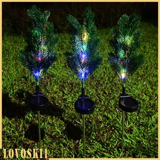 [Lovoski1] โคมไฟ LED พลังงานแสงอาทิตย์ เปลี่ยนสีได้ สําหรับตกแต่งต้นคริสต์มาส สวน รั้ว