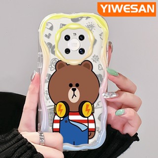 เคสมือถือ แบบนิ่ม แบบใส ลายการ์ตูนหมี กันกระแทก สําหรับ Huawei Mate 30 Pro Mate 40 Pro P30 Pro P40