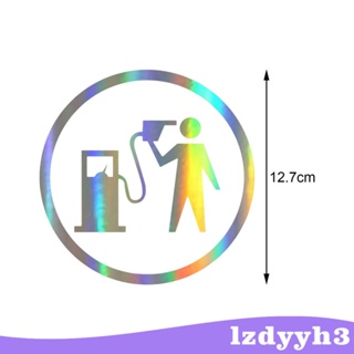 [Lzdyyh3] สติกเกอร์ติดฝาถังน้ํามันเชื้อเพลิงรถยนต์ สําหรับประตู หน้าต่าง