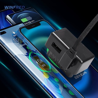 ที่ชาร์จ OBD แบบพอร์ตคู่ อุปกรณ์เสริมรถยนต์ สําหรับ Tesla Model 3 Y X [Winfred.th]