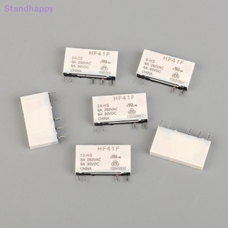 Standhappy รีเลย์พาวเวอร์ HF41F-24-ZS HF41F-12-ZS HF41F-5-ZS HF41F-5-HS HF41F-12-HS HF41F-24-HS 41F HF41F