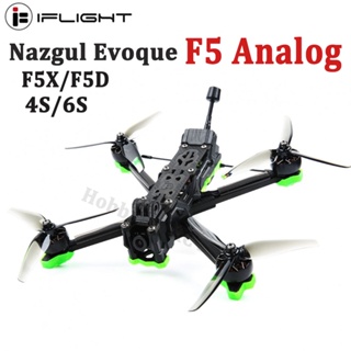 โดรนอะนาล็อก iFlight Nazgul Evoque F5 5 นิ้ว 4S 6S FPV BNF F5X F5D(Squashed-X หรือ DC)W/BLITZ Mini F7 E55S ESC 600mW สําหรับ FPV