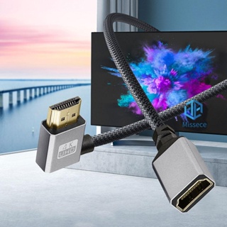 สายเคเบิลต่อขยาย 15 ซม. 4K 60Hz HDMI ตัวผู้ เป็นตัวเมีย 18 Gbps ไนล่อนถัก สําหรับ HDTV PS4 [Missece.th]