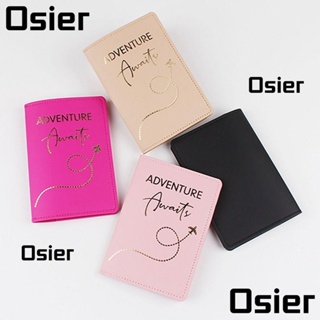 Osier1 กระเป๋าใส่หนังสือเดินทาง บัตรเครดิต หนัง PU แบบพกพา สําหรับเดินทาง