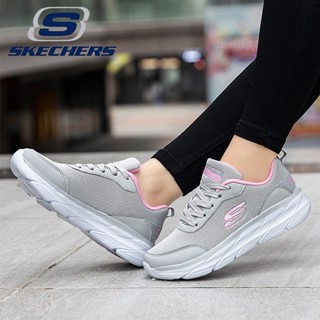 (ไซซ์ 36-45)skechers_ MAX CUSHION พร้อมส่ง รองเท้าผ้าใบลําลอง ผ้าตาข่าย ระบายอากาศ น้ําหนักเบา สําหรับผู้ชาย และผู้หญิง