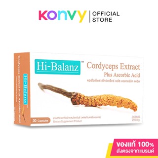 Hi-Balanz Cordyceps Extract Plus Ascorbic Acid 30 Capsules.