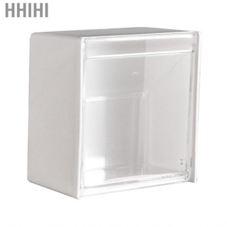 Hhihi Wall Mounted Cotton Swab Holder  Space Saving Visible Clamshell Storage Box Multi Functional for Home