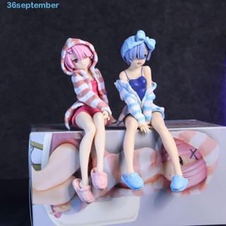 September ชุดนอนฟิกเกอร์ PVC ลายอนิเมะ Rem Life In A Different World From Zero Rem Ram สําหรับเด็กผู้หญิง