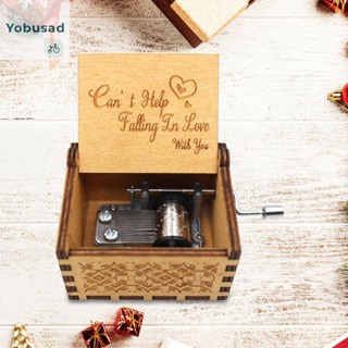 [Yobusad.th] กล่องดนตรีไม้แกะสลัก พิมพ์ลายอนิเมะ Melody ของขวัญวันเกิด สําหรับเด็ก