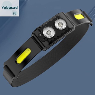 [Yobusad.th] โคมไฟหน้า 300 Lumen 4 เกียร์ สําหรับตั้งแคมป์ วิ่ง เดินป่า