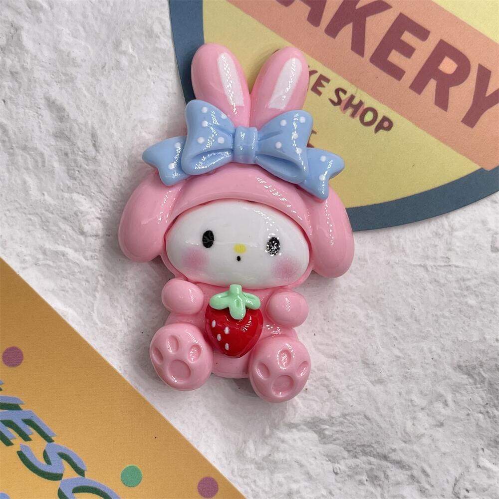 [15 #] Jibbitz Crocs กิ๊บติดผมเรซิ่น ลายการ์ตูน Sanrio 6 แบบ ขนาดใหญ่ แฮนด์เมด diy อุปกรณ์เสริม สําหรับรองเท้า FN
