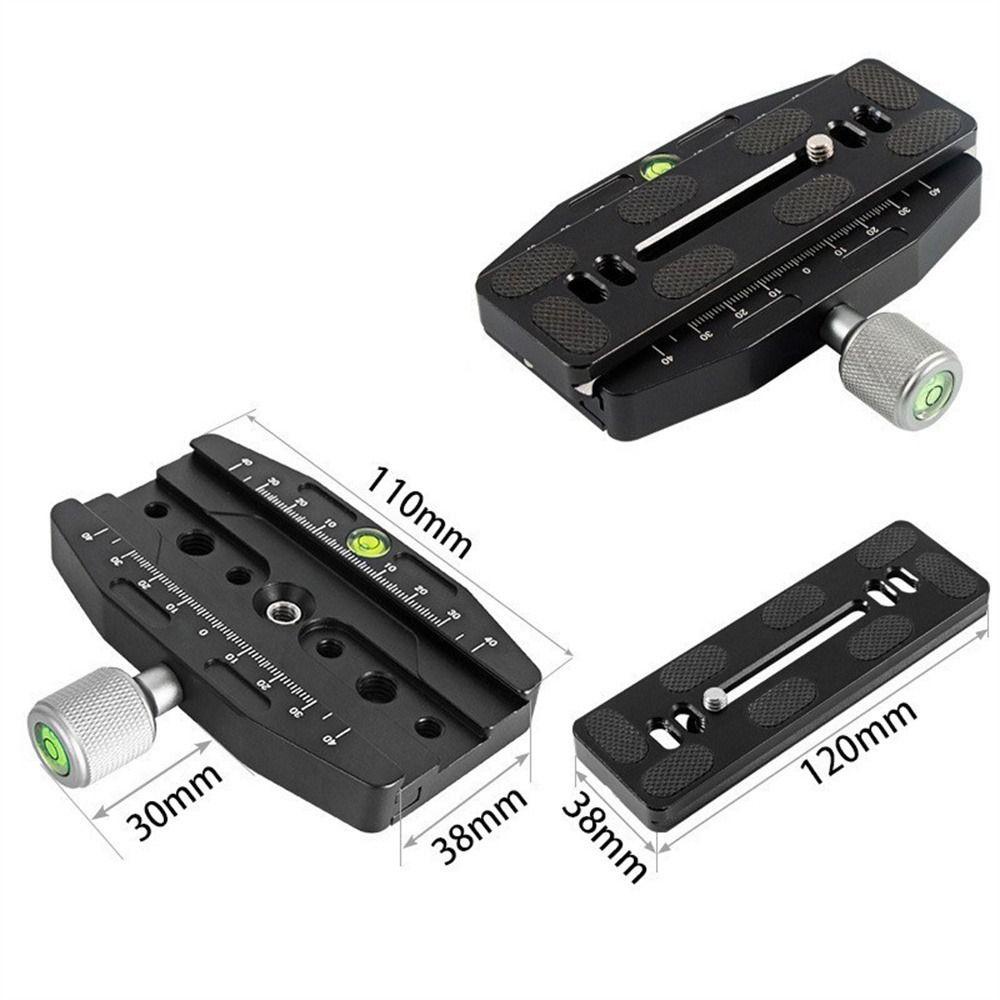 Culinaryhv กล้อง Clamp Quick Release, Ball Head Mount อลูมิเนียม Quick Release แผ่น, 50 มม./70 มม./90 มม./110 มม.อาชีพ 3/8 ถึง 1/4 สกรูขาตั้งกล้อง Monopods Clamp Arca Swiss แผ่น
