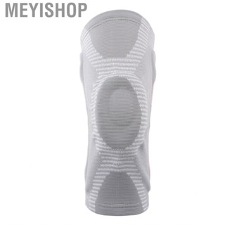 Meyishop Compression Knee Support Gray L Sleeve Ergonomic Patella Pad Side Spring Stabilizers High Elasticity for Joint