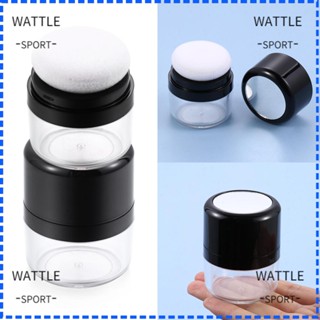 Wattle กล่องแป้งฝุ่น พร้อมพัฟฟองน้ํา รูปเห็ด แบบพกพา