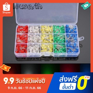ไดโอดเรืองแสง LED 5 มม. 100 ชิ้น ต่อสี 500 ชิ้น