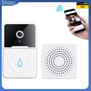 Shocc X3 ออดประตูไร้สาย Wifi วิสัยทัศน์กลางคืน วิดีโออินเตอร์คอม กล้อง Hd สมาร์ทโฮม ตรวจสอบความปลอดภัย ออดภาพ