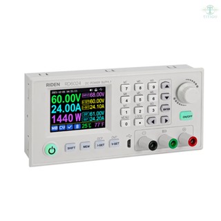 RD6024-W 24A 12V 36V 48V 60V Adjustable Step Down Digital Constant Voltage Current Power Supplys 2.4 Inch Color Display Screen Data Storage PC Software Control Mobilephone APP Control Multifunctional Power Supplys