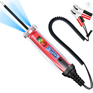 Electrical Test Pen Bipolar Automotive Wiring Tester Digital LCD Automobile Power Tester 1-75V Car Power Tester Automotive Wiring Repairing and Testing Tools